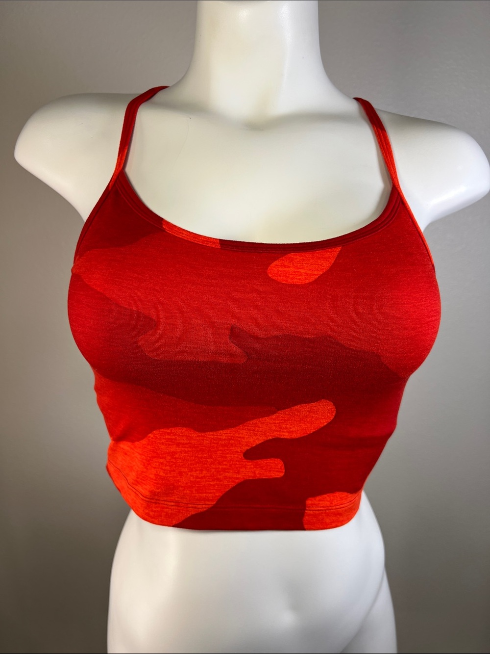 aerie OFFLINE Red Camo Seamless The Hugger Recharge Least Support Tank SMALL